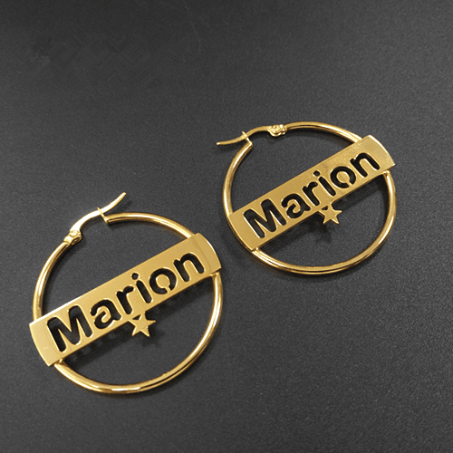 custom word earrings findings wholesale nameplate jewelry wholesale manufacturers